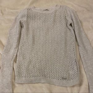 Gilly Hicks silver/white sweater XS